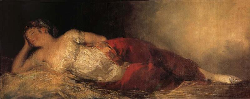Francisco Goya Young Woman asleep Germany oil painting art